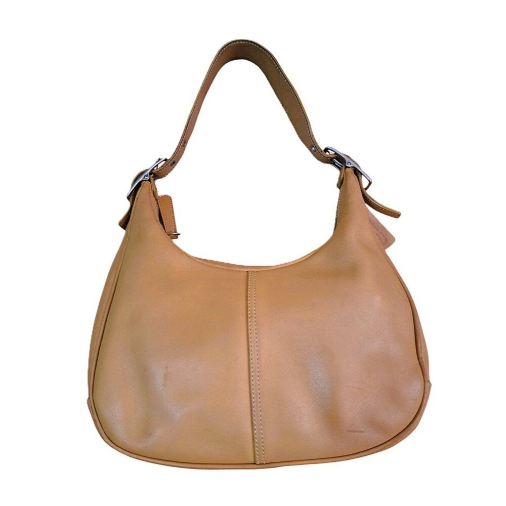 Coach Women's Vintage Zoe Tan leather Shoulder Hobo Bag Purse 9342